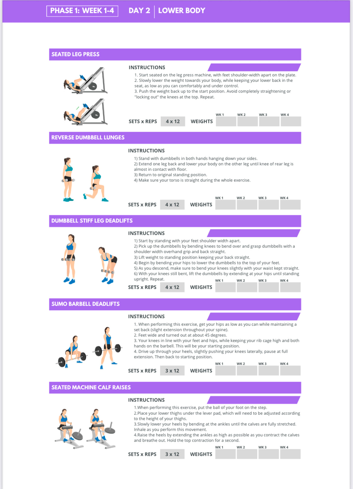 12 Week SHRED Guide - Nutrition & Workout Plan - Gym