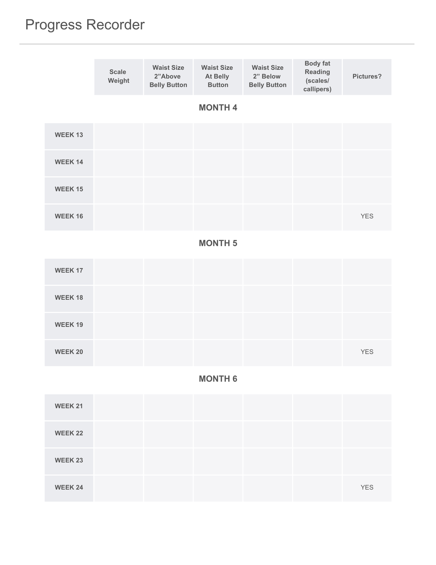 Progress Diary & Tracking Sheets